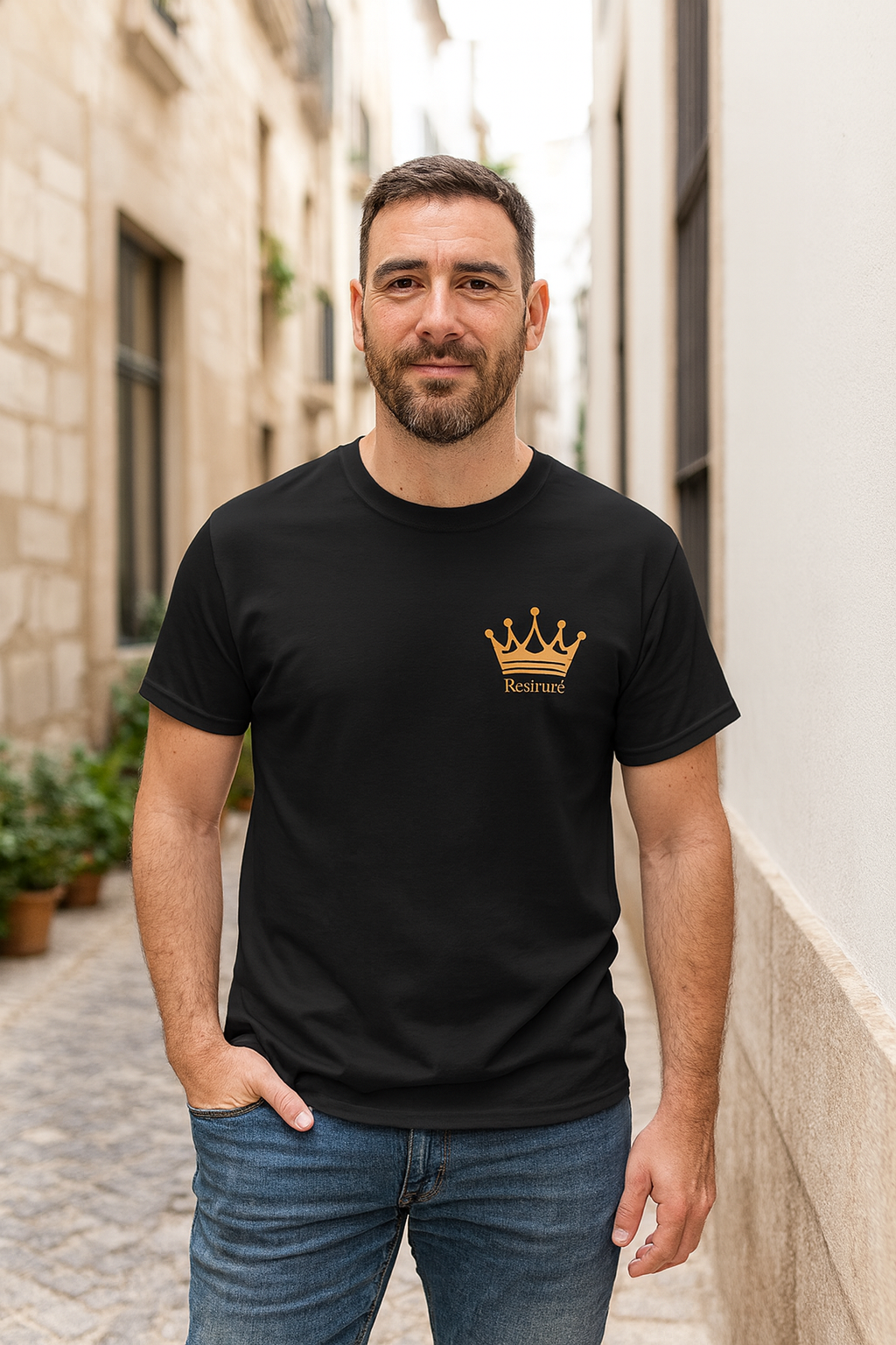 T-Shirt manches courtes Jesus m'a restauré_Homme