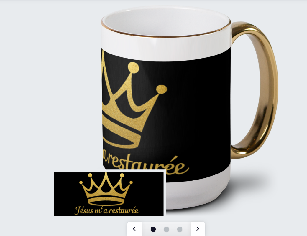 Tasse en céramique - Jésus m'a restaurée, 15 0z