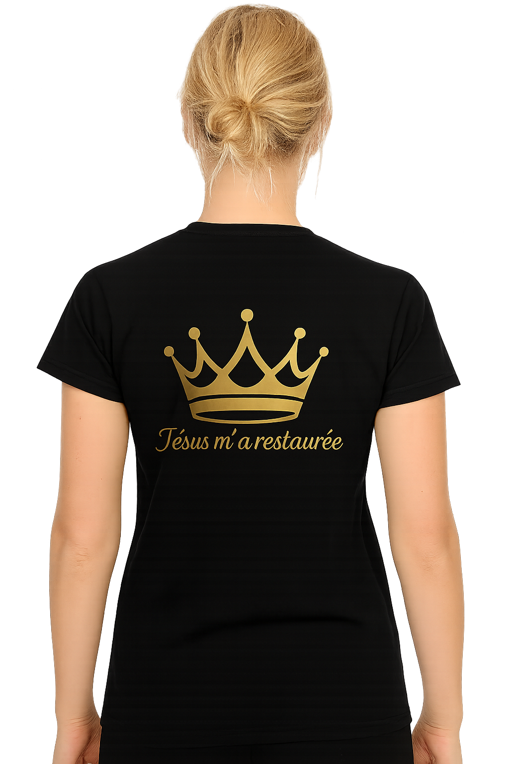 T-Shirts manches courtes_Jésus m'a restaaurée_femme